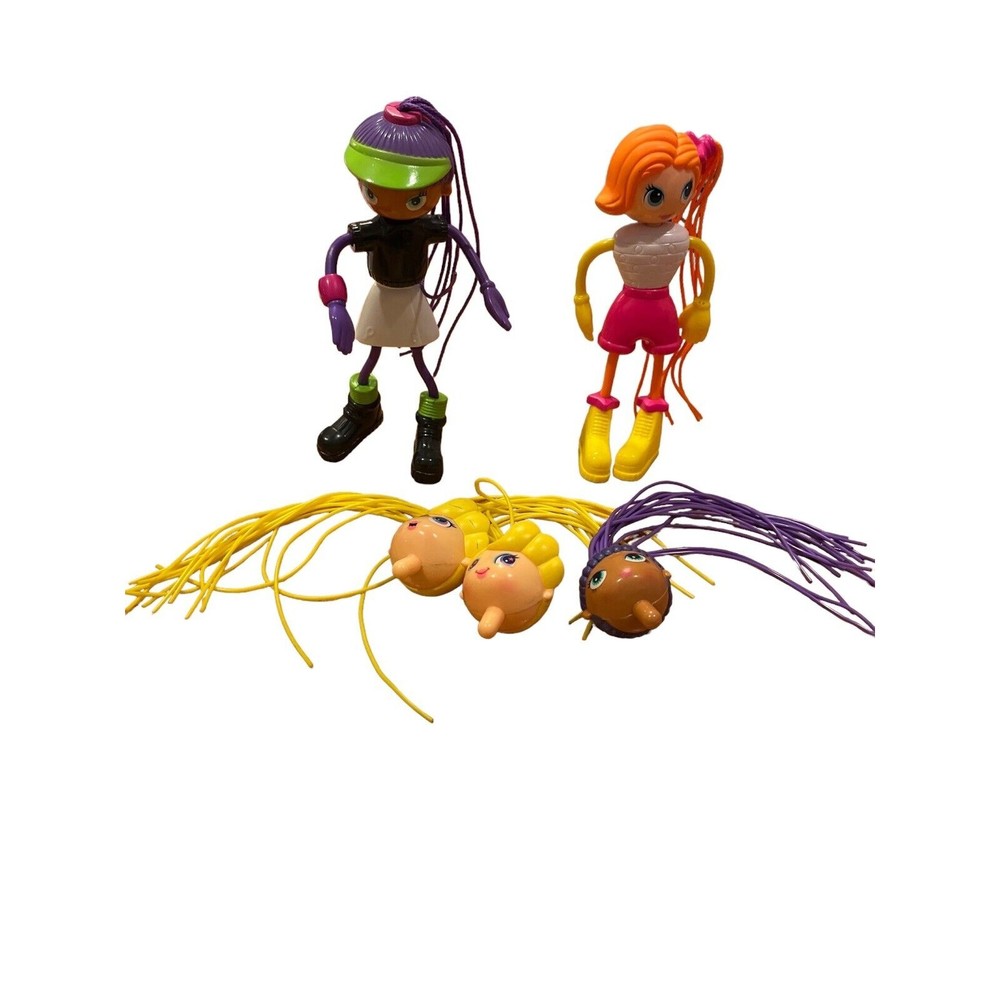 2003 Betty Spaghetty Doll Hannah Mandy Lot McDonald Posable Toys Ohio Co Art